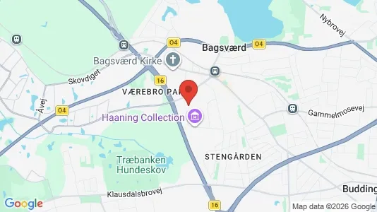 Butikslokaler til leje i Bagsværd - kort over placeringen