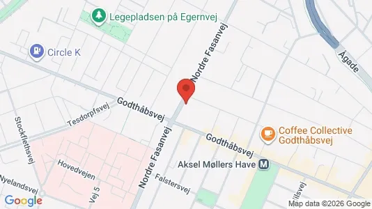 Kontorlokaler til leje i Frederiksberg - kort over placeringen