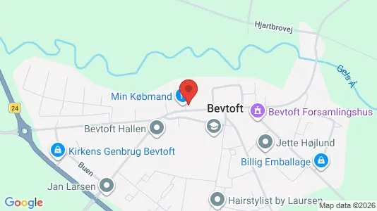 Boligudlejningsejendomme til salg i Bevtoft - kort over placeringen