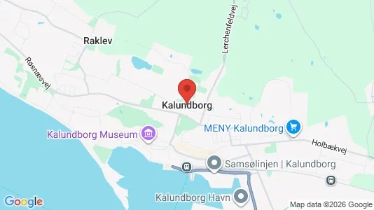 Butikslokaler til leje i Kalundborg - kort over placeringen