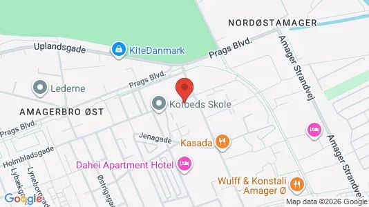 Kontorhoteller til leje i København S - kort over placeringen