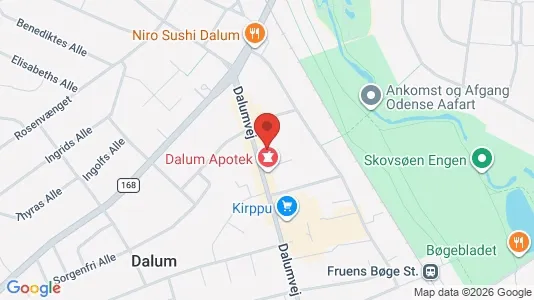 Kontorlokaler til leje i Odense SV - kort over placeringen