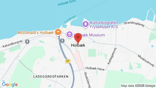 Kliniklokaler til leje i Holbæk - kort over placeringen