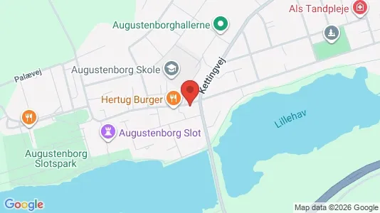 Erhvervslejemål til salg i Augustenborg - kort over placeringen