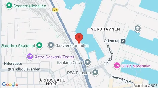 Kontorlokaler til leje i Østerbro - kort over placeringen
