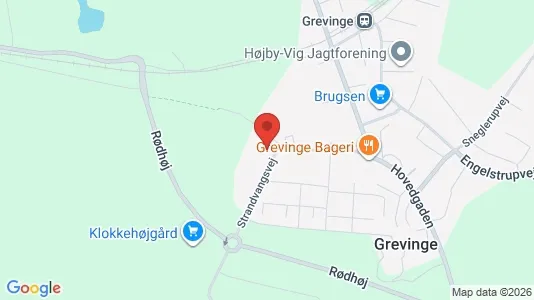 Kontorlokaler til salg i Grevinge - kort over placeringen
