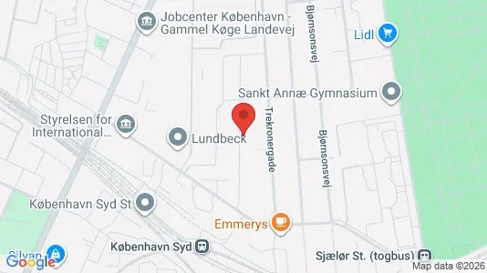 Lagerlokaler til salg i Valby - kort over placeringen