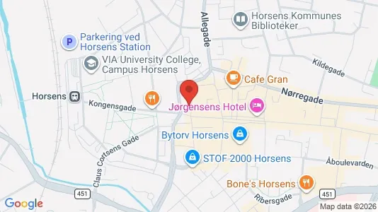Kontorlokaler til leje i Horsens - Foto fra Google Street View