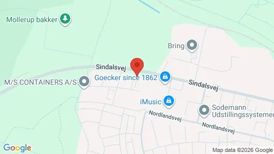 Kontorlokaler til leje i Risskov - kort over placeringen