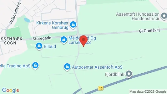 Kontorlokaler til leje i Randers SØ - kort over placeringen