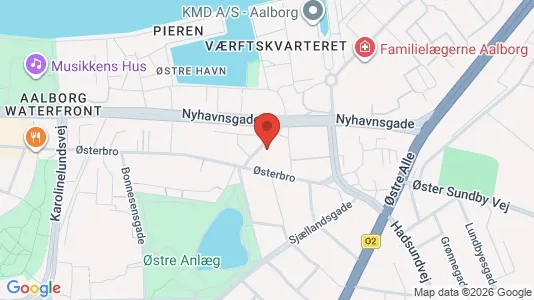 Boligudlejningsejendomme til salg i Aalborg Centrum - kort over placeringen