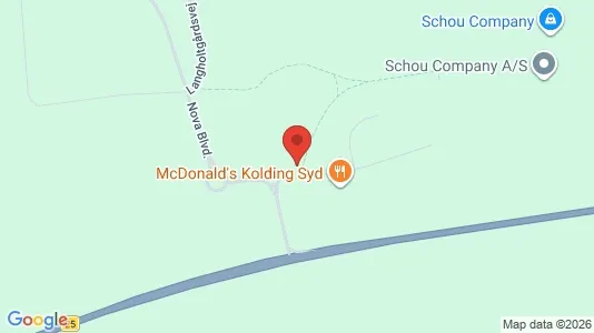 Lagerlokaler til leje i Kolding - kort over placeringen