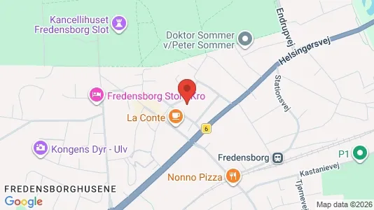 Erhvervslejemål til salg i Fredensborg - kort over placeringen