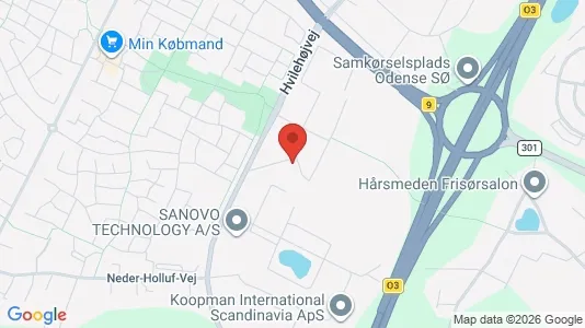 Lagerlokaler til leje i Odense SØ - Foto fra Google Street View