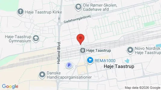 Erhvervslejemål til leje i Taastrup - kort over placeringen