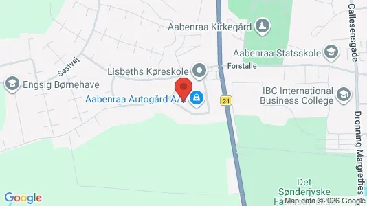 Boligudlejningsejendomme til salg i Aabenraa - kort over placeringen
