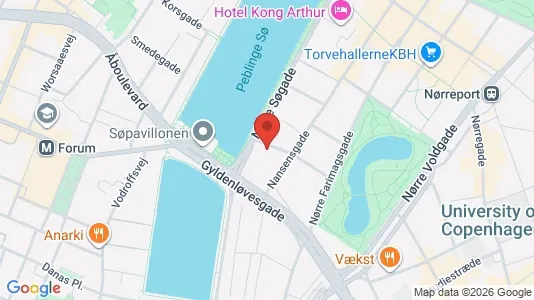 Erhvervslejemål til leje i København K - kort over placeringen
