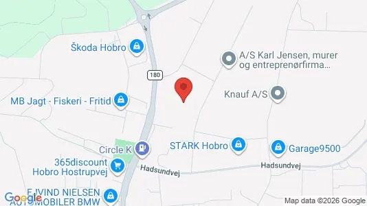 Lagerlokaler til leje i Hobro - Foto fra Google Street View