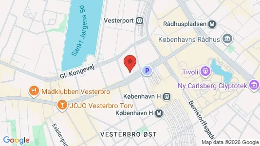 Kontorlokaler til leje i Vesterbro - Foto fra Google Street View