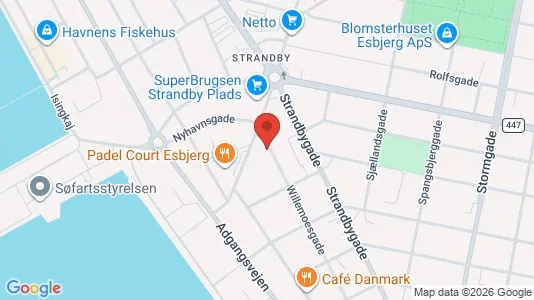 Erhvervslejemål til leje i Esbjerg Centrum - Foto fra Google Street View