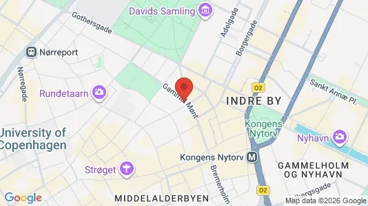 Kontorlokaler til leje i København K - kort over placeringen