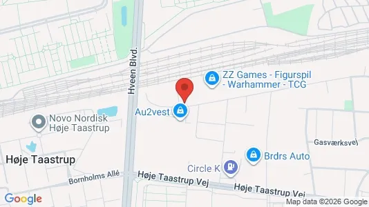 Lagerlokaler til leje i Taastrup - kort over placeringen
