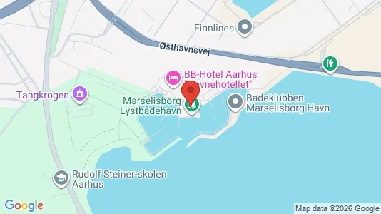 Kontorlokaler til leje i Århus C - kort over placeringen