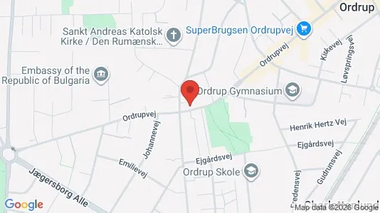 Erhvervslejemål til leje i Charlottenlund - kort over placeringen