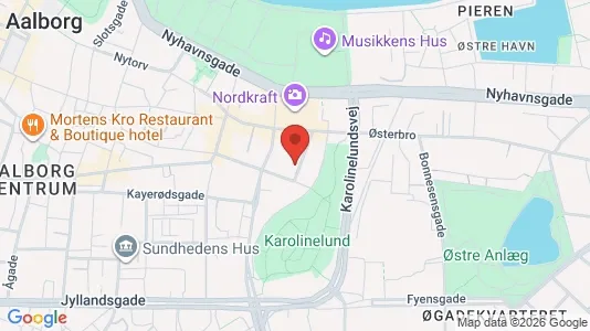 Erhvervslejemål til salg i Aalborg Centrum - kort over placeringen