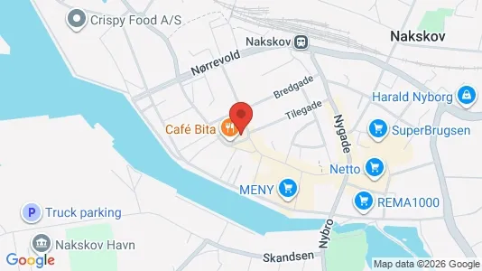 Erhvervslejemål til salg i Nakskov - kort over placeringen