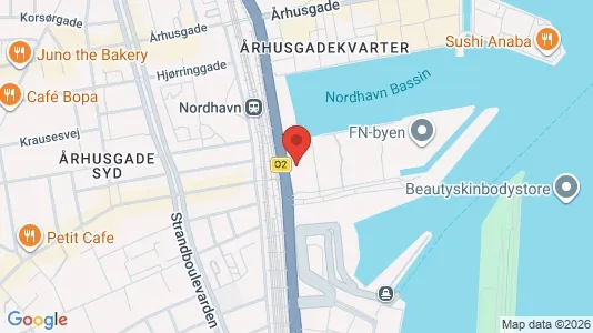 Kontorlokaler til leje i Østerbro - kort over placeringen