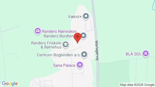 Lagerlokaler til leje i Randers NV - kort over placeringen