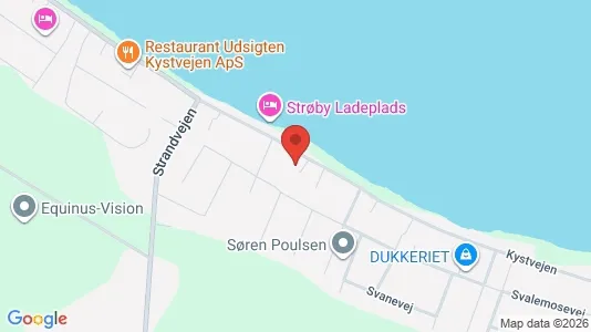 Erhvervslejemål til salg i Strøby - kort over placeringen