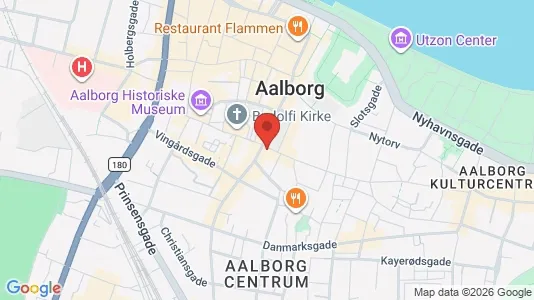 Kontorlokaler til leje i Aalborg Centrum - kort over placeringen