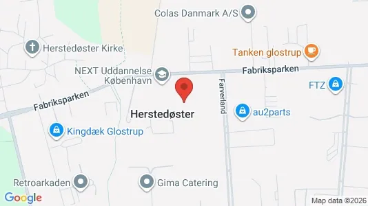 Kontorlokaler til leje i Glostrup - kort over placeringen