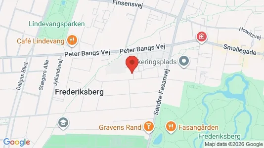 Kontorlokaler til leje i Frederiksberg - kort over placeringen
