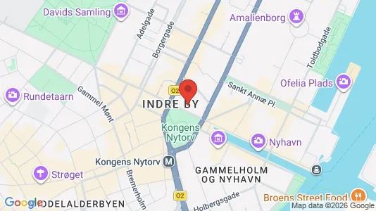 Kontorlokaler til leje i København K - kort over placeringen