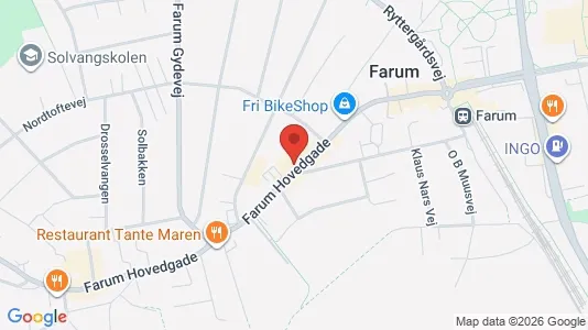 Kontorlokaler til leje i Farum - kort over placeringen
