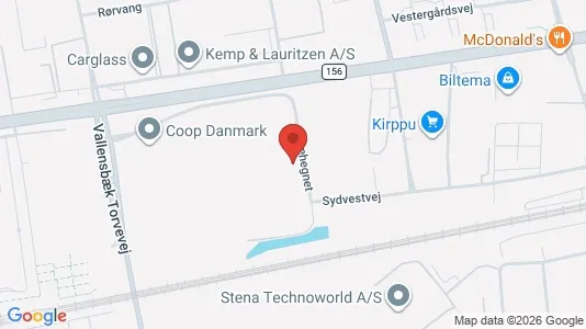 Lagerlokaler til leje i Albertslund - kort over placeringen