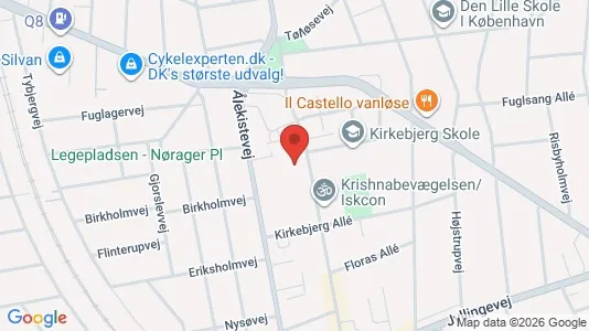 Kontorlokaler til leje i Vanløse - kort over placeringen