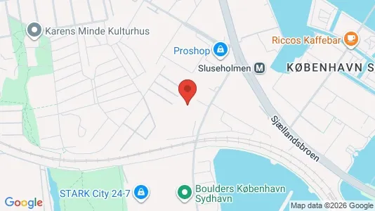 Lagerlokaler til leje i København SV - kort over placeringen