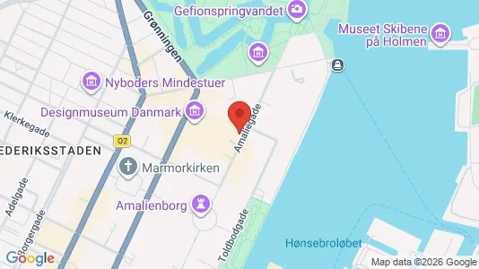 Kontorlokaler til leje i København K - kort over placeringen