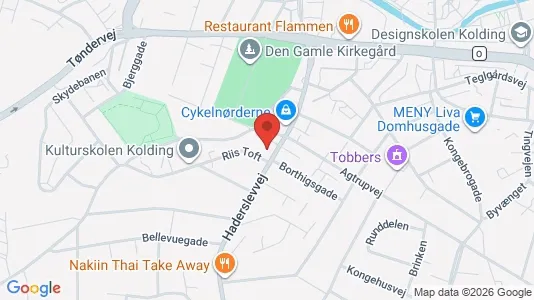 Kliniklokaler til leje i Kolding - kort over placeringen
