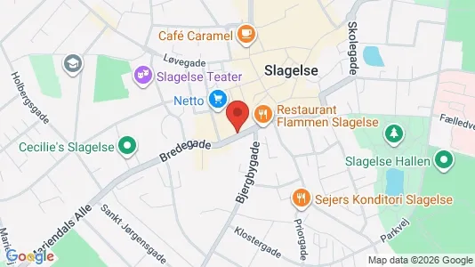 Kontorlokaler til leje i Slagelse - kort over placeringen