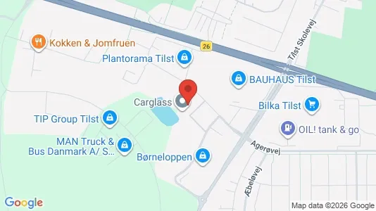 Kontorlokaler til leje i Tilst - kort over placeringen