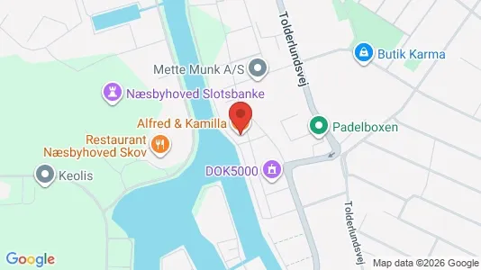 Kliniklokaler til leje i Odense C - kort over placeringen