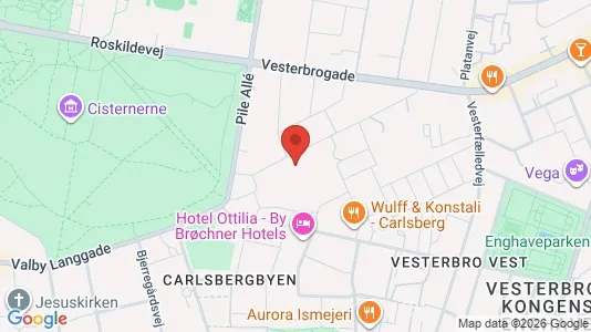 Erhvervslejemål til leje i Frederiksberg C - kort over placeringen