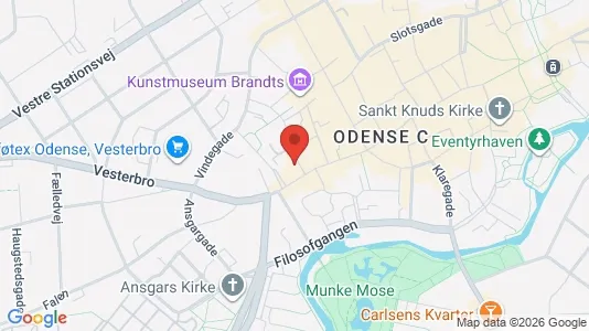 Kontorlokaler til leje i Odense C - Foto fra Google Street View