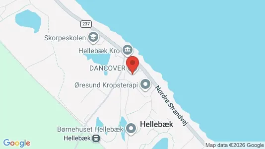 Lagerlokaler til leje i Hellebæk - kort over placeringen
