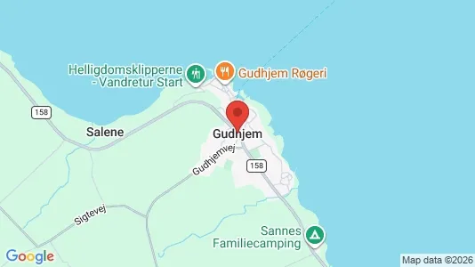 Butikslokaler til salg i Gudhjem - Foto fra Google Street View